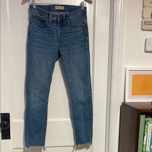 MADEWELL High-Rise Skinny Women's Jeans in Medium Blue w faded effect Sz 27